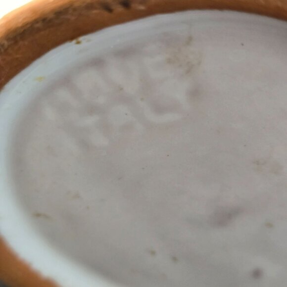 Vintage Italian Large White Ceramic Pitcher Vase With Natural Handle Base CM2115 - Picture 9 of 9